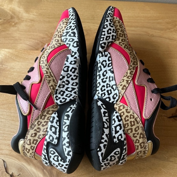 PUMA NOVA UNEXPECTEDMIXES SNEAKERS 9 ANIMAL PRINT BARBIECORE LEATHER OVERLAYS - Picture 8 of 13